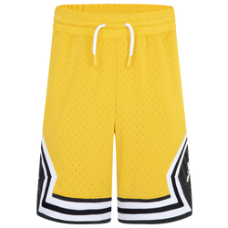 Boys' Grade School - Jordan Air Diamond Shorts - Black/Yellow