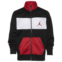 Jordan jacket black hot sale and red