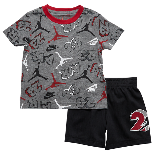 

Boys Jordan Jordan Jumbled Shorts Set - Boys' Toddler Black Size 3T