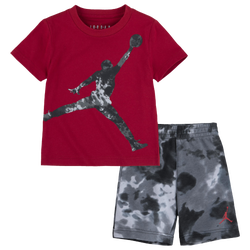 Boys' Toddler - Jordan Jumbo Jumpman Print Short Set - Black/White