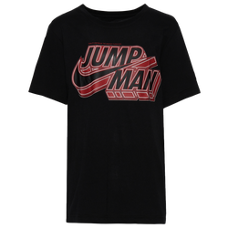 Boys' Grade School - Jordan Jumpman x Nike Bright T-Shirt - Black/Red
