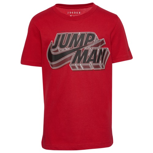 

Jordan Boys Jordan Jumpman x Nike Bright T-Shirt - Boys' Grade School Red/Black Size L
