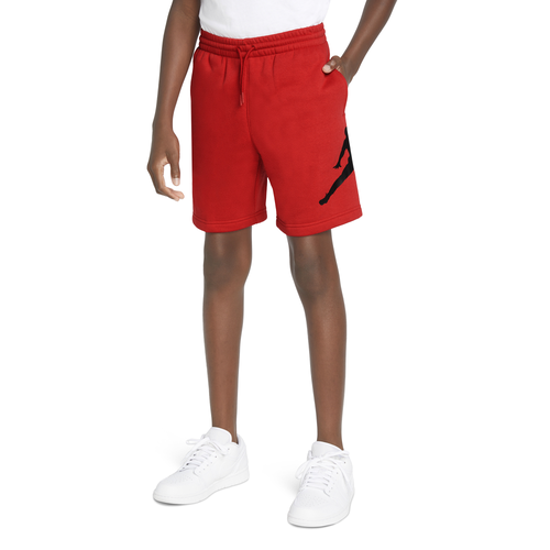 

Jordan Boys Jordan Big Jumpman Shorts - Boys' Grade School Red/Black Size L