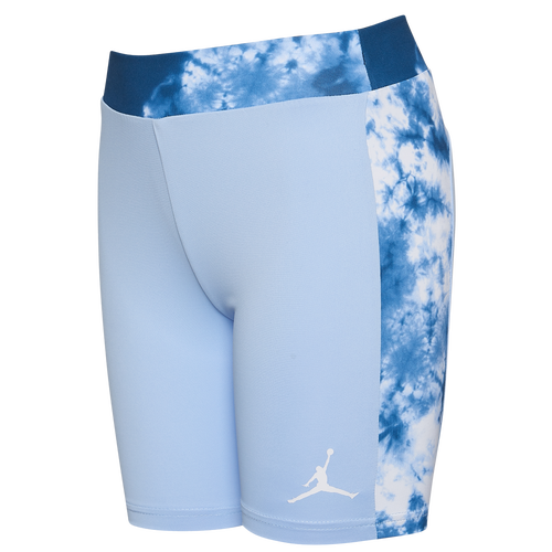 

Jordan Girls Jordan Cloud Dye Blocked Bike Short - Girls' Grade School Blue/Blue Size M