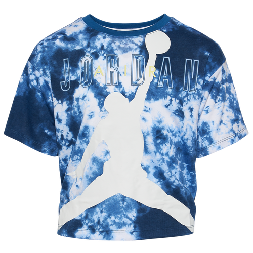 

Jordan Girls Jordan Sky Dye Jumpman T-Shirt - Girls' Grade School Blue/White Size M