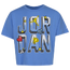 Jordan Children's Day Emoji T-Shirt - Girls' Grade School Blue/White
