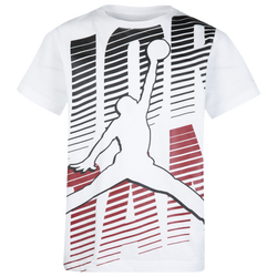 Boys' Grade School - Jordan Flight Fade T-Shirt - White/Red