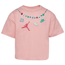 Girls' Grade School - Jordan Braided Jumbo Jumpman T-Shirt - Bleached Coral