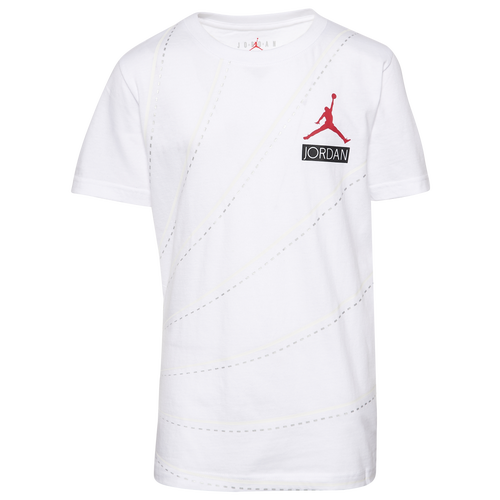 

Jordan Boys Jordan Retro 12 T-Shirt - Boys' Grade School White/Black Size L