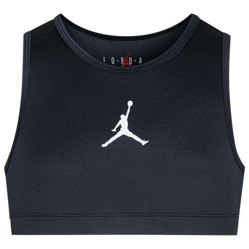 

Jordan Girls Jordan Jumpman Solid Sports Bra - Girls' Grade School Black/Black Size L