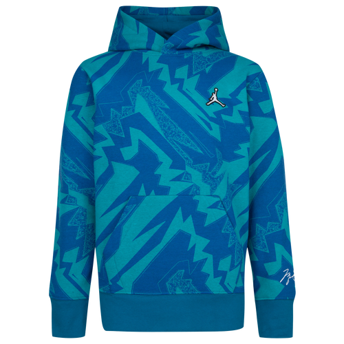 

Jordan Boys Jordan Essentials AOP Hoodie - Boys' Grade School French Blue Size S