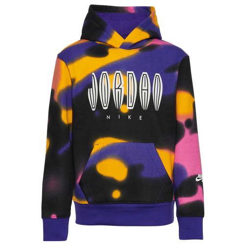 

Jordan Boys Jordan MJ MVP AOP Hoodie - Boys' Grade School Dark Concord Size M