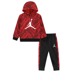 Boys' Toddler - Jordan MJ Essentials Fleece AOP Set - Black/White