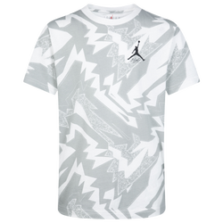 Boys' Grade School - Jordan Essentials AOP T-Shirt - Black/White