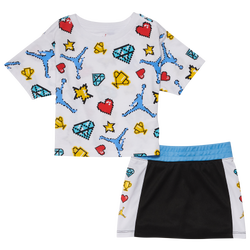 Girls' Toddler - Jordan Childrens Day Skort Set - Black/White