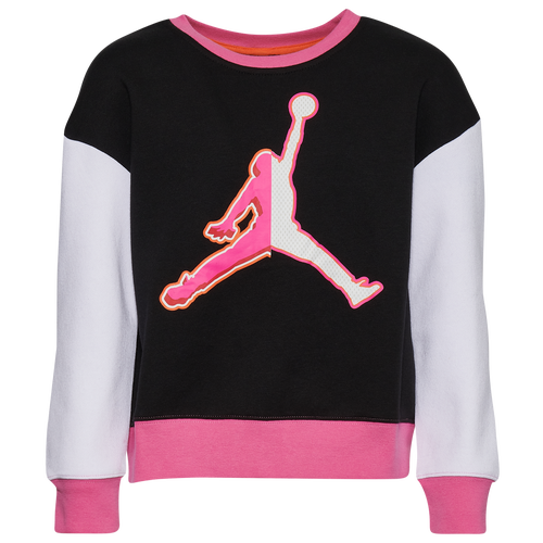 

Jordan On the Court Crew - Girls' Grade School Black/White Size L