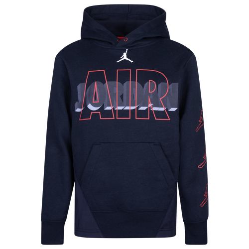 

Jordan Boys Jordan Sideline Hoodie - Boys' Grade School Black/Red Size M