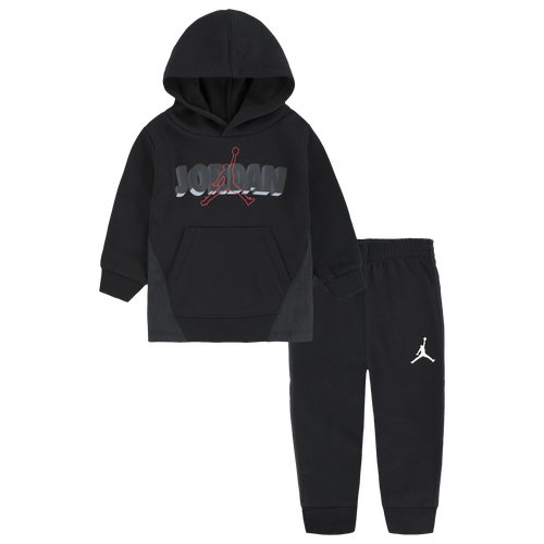 

Boys Infant Jordan Jordan Sideline Fleece Pullover Set - Boys' Infant Black/White Size 12MO