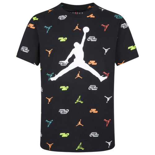

Boys Jordan Jordan Modern AOP T-Shirt - Boys' Grade School White/Black Size XL