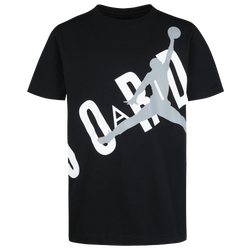 Boys' Grade School - Jordan Throwback T-Shirt - Black/White