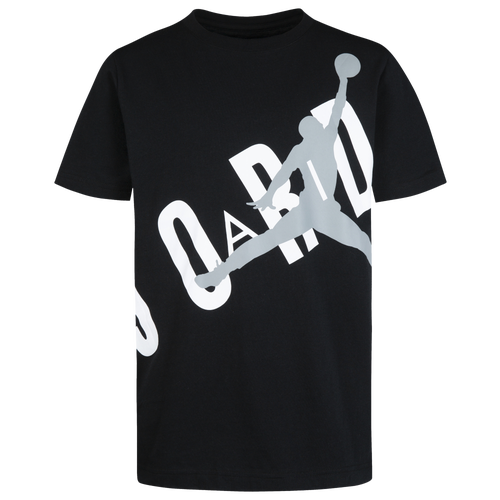 

Jordan Boys Jordan Throwback T-Shirt - Boys' Grade School White/Black Size L