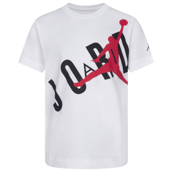 Boys' Preschool - Jordan Throwback T-Shirt - White/Red