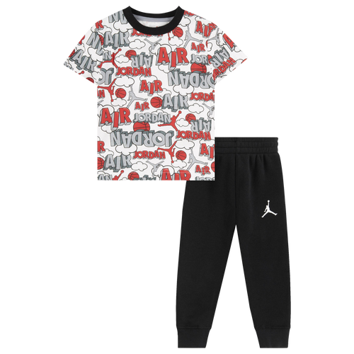 

Haddad Boys Haddad Air Comic AOP T-Shirt and Pants Set - Boys' Toddler Black/White Size 3T