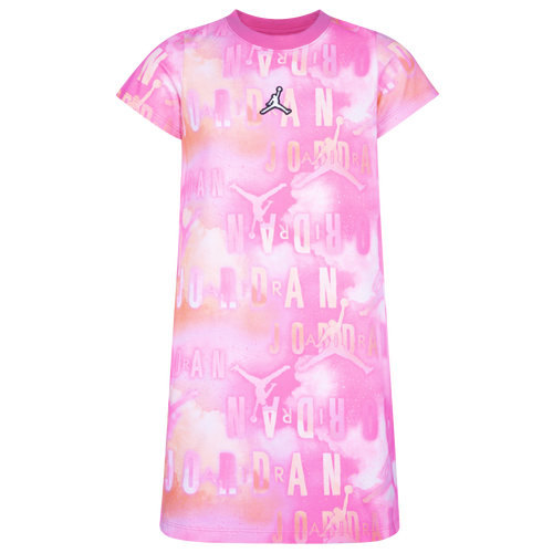 

Jordan Girls Jordan Essentials AOP Dress - Girls' Grade School Pinksicle Size M