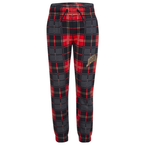 

Jordan Boys Jordan Essentials Plaid Pants - Boys' Preschool Black Size 6