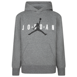 Boys' Grade School - Jordan HBR Fleece Pullover Hoodie - Gray/Gray