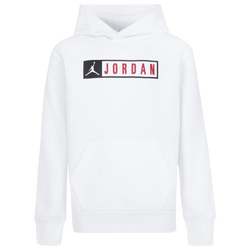 Boys' Grade School - Jordan Jumpman Fade Pullover Hoodie - White/Red