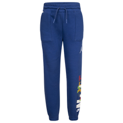 Boys' Preschool - Jordan Messy Room Fleece Pants - French Blue/French Blue