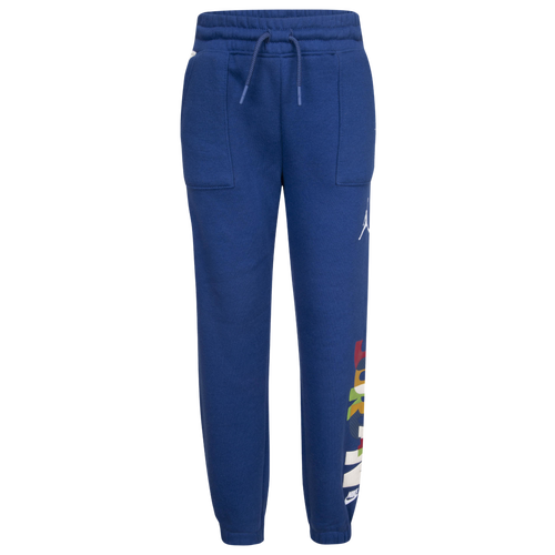 

Boys Preschool Jordan Jordan Messy Room Fleece Pants - Boys' Preschool French Blue/French Blue Size 4