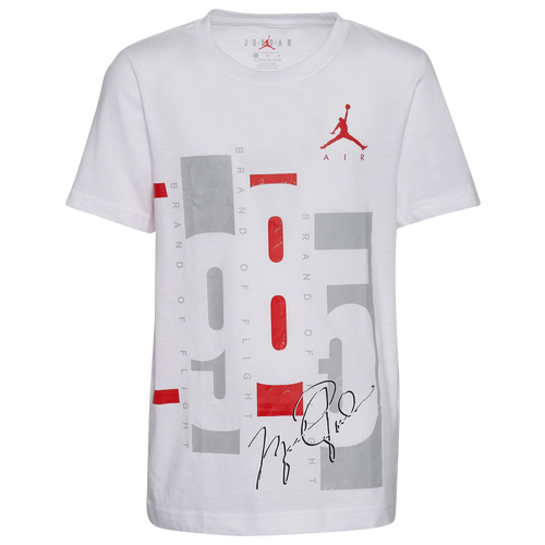 

Jordan Boys Jordan Since 85 T-Shirt - Boys' Grade School White/Red Size L