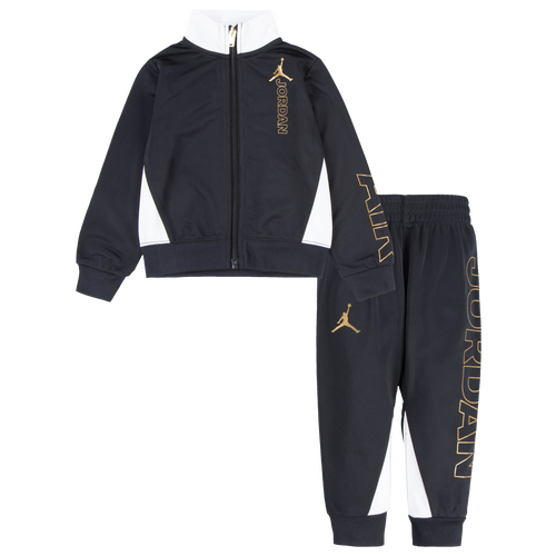 

Jordan Boys Jordan Holiday Shine Tricot Set - Boys' Toddler Black Size 2T