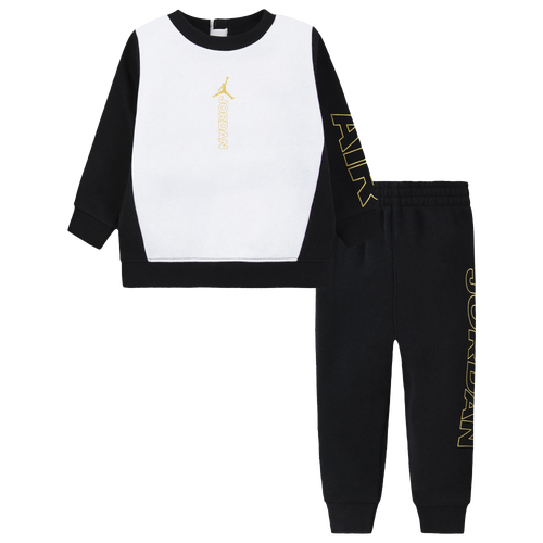 

Boys Infant Jordan Jordan Holiday Shine Crew Set - Boys' Infant Black/Gold Size 18MO