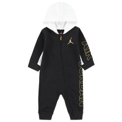 Boys' Infant - Jordan Hooded Coverall - White/Black