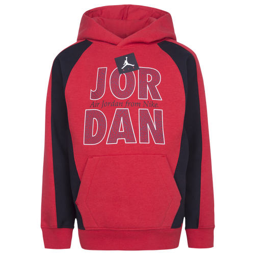 

Boys Preschool Jordan Jordan Remastered Fleece Pullover Hoodie - Boys' Preschool Fire Red/Black Size 4