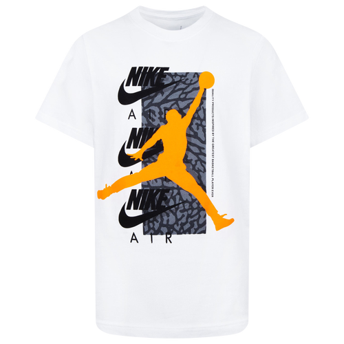 

Boys Jordan Jordan AJ3 Time Out Short Sleeve T-Shirt - Boys' Grade School White/Gray Size S