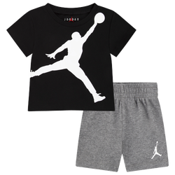 Boys' Infant - Jordan Jumbo Jumpman Shorts Set - Grey/Black