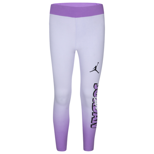 Jordan Kids' Girls  Blocked Ombre Leggings In Barely Grape/black