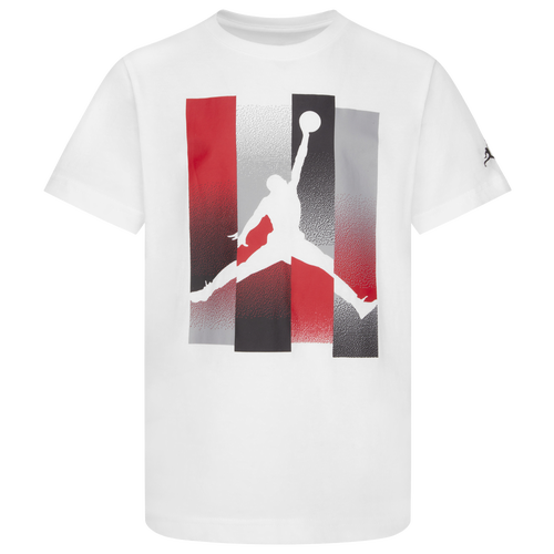 

Boys Jordan Jordan Full Court T-Shirt - Boys' Grade School White/Black Size S