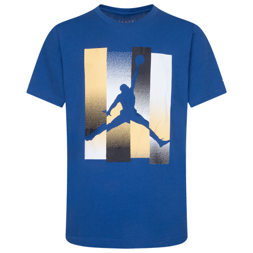 

Boys Jordan Jordan Full Court T-Shirt - Boys' Grade School Blue/White Size M