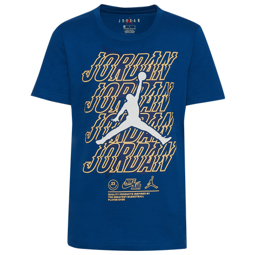 

Jordan Boys Jordan Aftershock Short Sleeve T-Shirt - Boys' Grade School True Blue Size XL