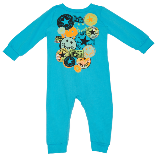 

Boys Infant Converse Converse Fleece Tech Coverall - Boys' Infant Baltic Blue/White Size 3MO