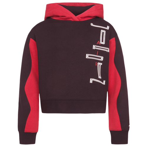 

Girls Jordan Varsity Pullover Hoodie - Girls' Grade School Black/Red Size XXL