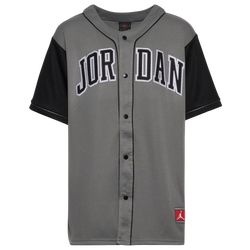 Boys' Grade School - Jordan HBR Baseball Jersey - Smoke Grey