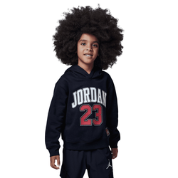 Boys' Preschool - Jordan HBR Fleece Pullover Hoodie - Black/White