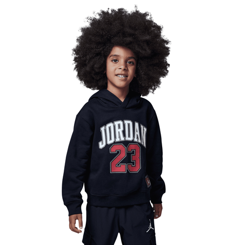 

Boys Preschool Jordan Jordan HBR Fleece Pullover Hoodie - Boys' Preschool Black/White Size 6