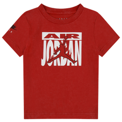 Boys' Toddler - Jordan Fire Throwback Short Sleeve T-Shirt - Fire Red